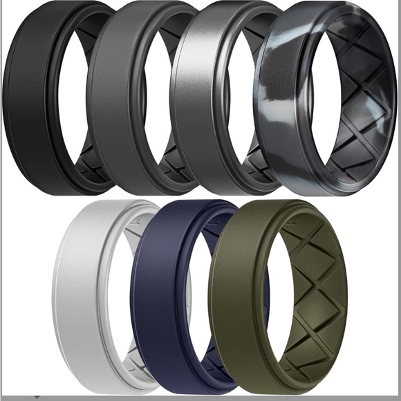 Brand new Tungsten Ring & rubber rings, size 7 - Picture 5 of 6